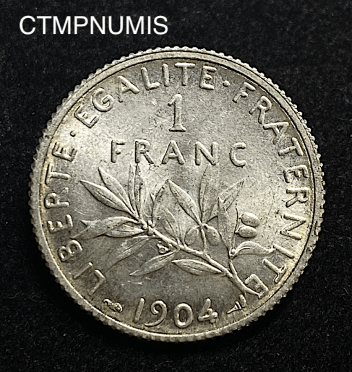 ,MONNAIE,1,FRANC,SEMEUSE,1904,SPL,