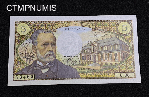 ,BILLET,5,FRANCS,PASTEUR,4,11,1966,NEUF,