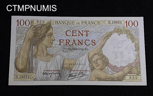 BILLET,100,FRANCS,SULLY,13,3,1941,NEUF,