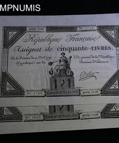 ,ASSIGNAT,50,LIVRES,14,12,1792,SPL,