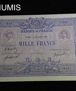 ,BILLET,1000,FRANCS,BLEU,ROSE,18,7,1919,