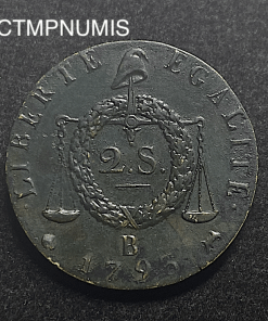 ,MONNAIE,2,SOLS,AUX,BALANCES,1793,B,ROUEN,