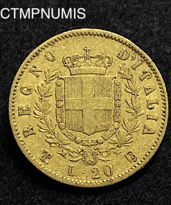 ,MONNAIE,ITALIE,20,LIRE,OR,,1861,TURIN,