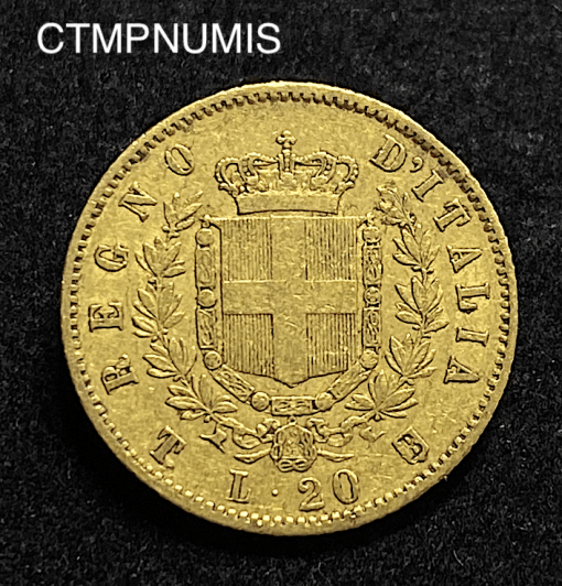 ,MONNAIE,ITALIE,20,LIRE,OR,,1861,TURIN,