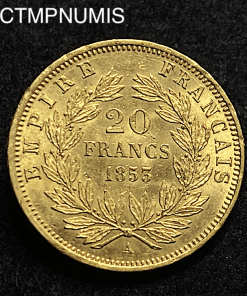 ,MONNAIE,EMPIRE,20,FRANCS,OR,NAPOLEON,1853,