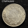 ,MONNAIE,50,CENTIMES,ARGENT,CERES,1873,