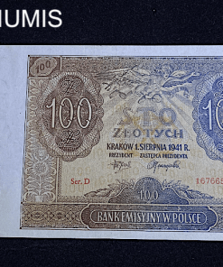 ,BILLET,POLOGNE,100,ZLOTYCH,1941,