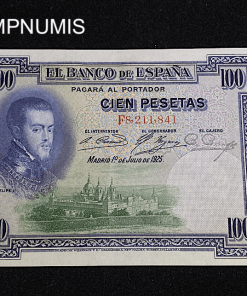 ,BILLET,ESPAGNE,100,PESETAS,1925,NEUF,