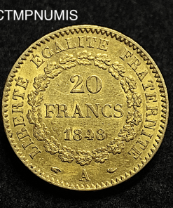 ,MONNAIE,20,FRANCS,OR,GENIE,1848,