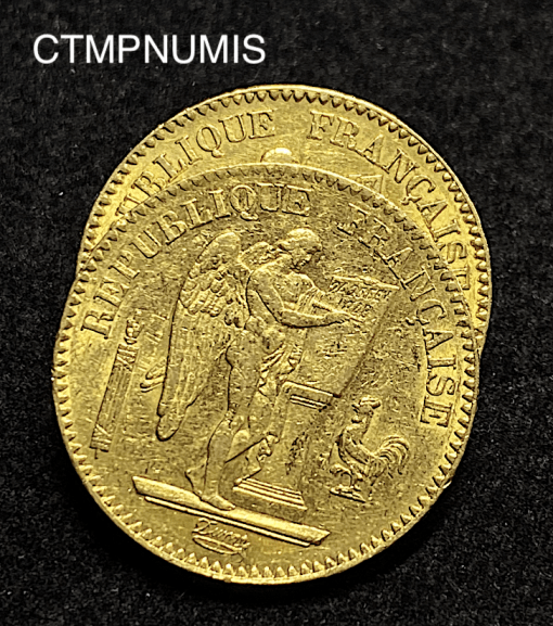,MONNAIE,20,FRANCS,OR,GENIE,1848,