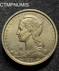 ,MONNAIE,FRANCAISE,COLONIE,AFRIQUE,ESSAI,2,FRANCS,1948,