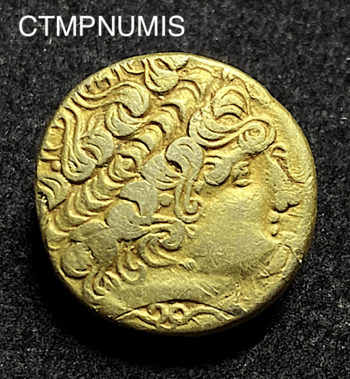 ,MONNAIE,GAULOISE,HEMISTATERE,OR,CALETES,LOUP,