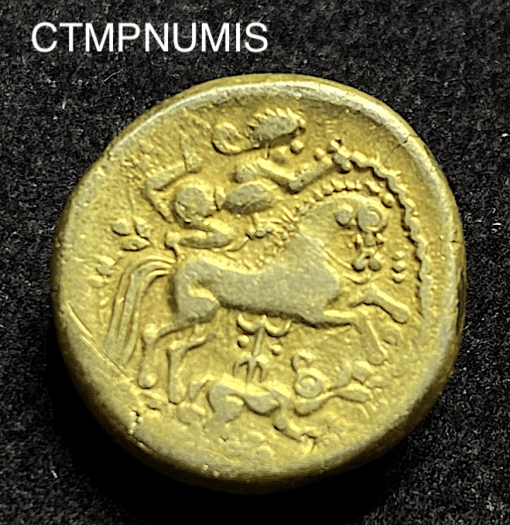 ,MONNAIE,GAULOISE,HEMISTATERE,OR,CALETES,LOUP,