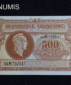 ,BILLET,FRANCAIS,TRESOR,MARIANNE,500,FRANCS,1945,