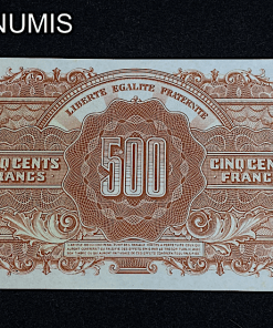 ,BILLET,FRANCAIS,TRESOR,MARIANNE,500,FRANCS,1945,