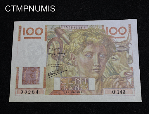 ,BILLET,100,FRANCS,PAYSAN,1946,NEUF,
