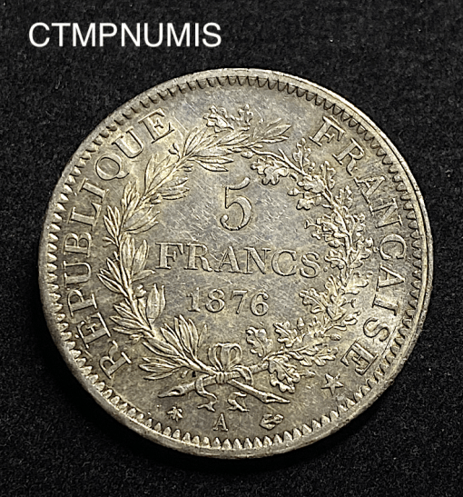 ,MONNAIE,FRANCAISE,5,FRANCS,ARGENT,HERCULE,1876,