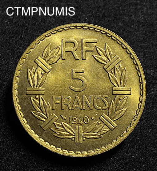 ,MONNAIE,FRANCAISE,5,FRANCS,LAVRILLIER,1940,