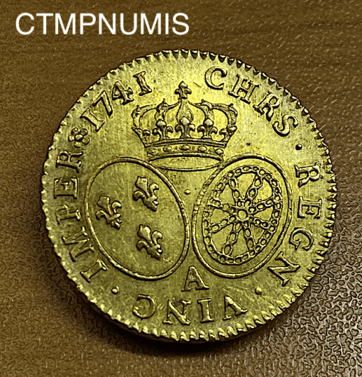 ,MONNAIE,ROYALE,LOUIS,LOUIS,OR,BANDEAU,1741,