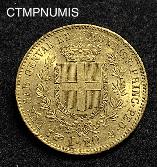 ,MONNAIE,ITALIE,20,LIRE,OR,1861,TURIN,