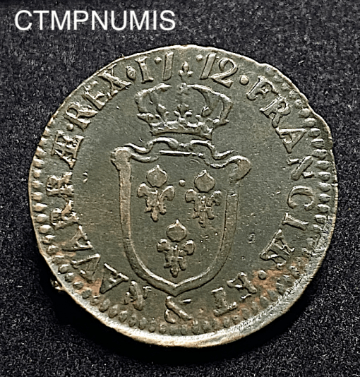 ,MONNAIE,ROYALE,LOUIS,XV,SOL,AIX,1772,