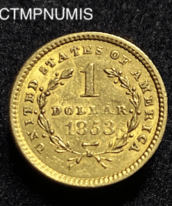 ,MONNAIE,ETATS,UNIS,1,DOLLAR,OR,1853,