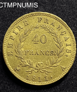 ,MONNAIE,EMPIRE,40,FRANCS,OR,NAPOLEON,I°,1811,