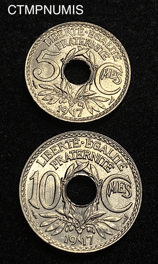,MONNAIE,FRANCAISE,5,10,CENTIMES,LINDAUER,1917,