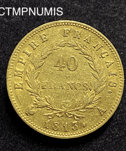 ,MONNAIE,EMPIRE,40,FRANCS,OR,NAPOLEON,I°,1813,