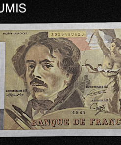 ,BILLET,FRANCAIS,100,FRANCS,DELACROIX,1987,NEUF,