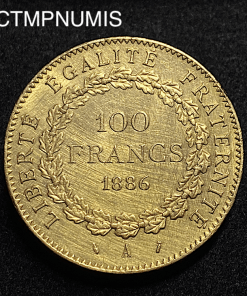 ,MONNAIE,FRANCAISE,100,FRANCS,OR,GENIE,1886,
