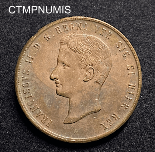 ,MONNAIE,ITALIE,NAPLES,SICILE,10,TORNESI,1859,