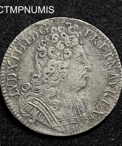 ,MONNAIE,ROYALE,LOUIS,XIV,1/4,ECU,3,COURONNES,1711,PARIS,