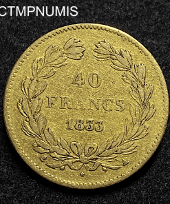 ,MONNAIE,ROYALE,40,FRANCS,OR,LOUIS,PHILIPPE,1833,