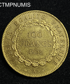 ,MONNAIE,100,FRANCS,OR,GENIE,1902,