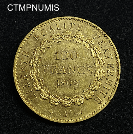 ,MONNAIE,100,FRANCS,OR,GENIE,1902,