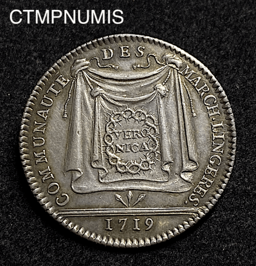 ,JETON,ARGENT,LOUIS,XV,LINGERES,1719,