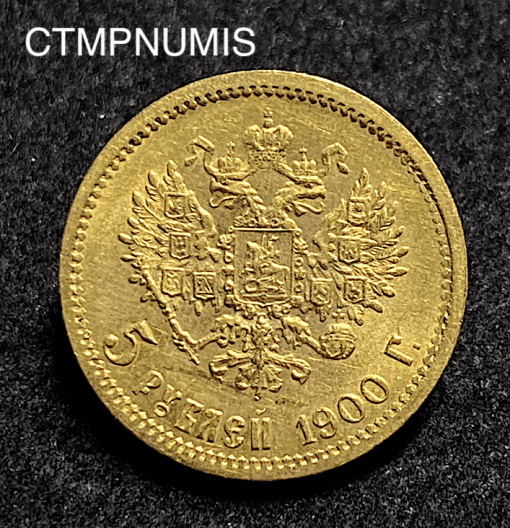 ,MONNAIE,RUSSIE,5,ROUBLE,OR,,1900,NICOLAS,