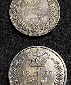,MONNAIE,ROYAUME,UNI,3,4,PENCE,ARGENT,1867,