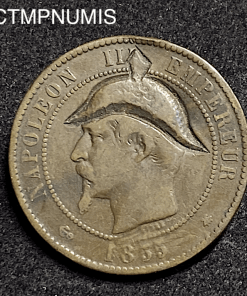 ,MONNAIE,SATIRIQUE,NAPOLEON,III,1855,