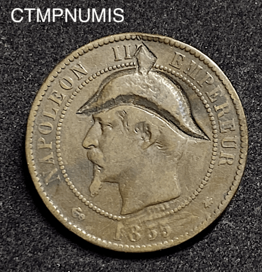 ,MONNAIE,SATIRIQUE,NAPOLEON,III,1855,