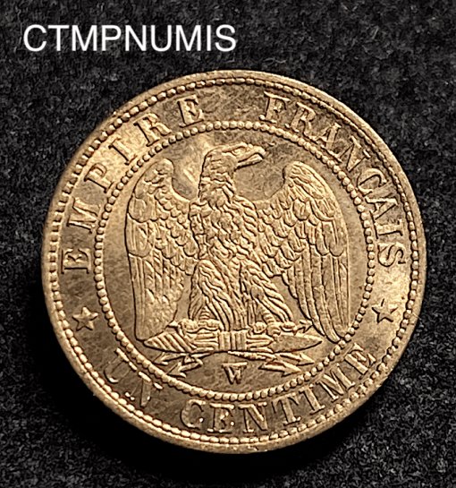 ,MONNAIE,EMPIRE,1,CENTIME,NAPOLEON,1853,W,LILLE,