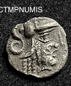 ,MONNAIE,GAULOISE,DENIER,ARGENT,AULERQUES,CENOMANS,