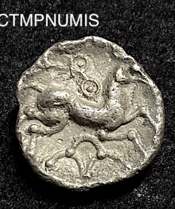 ,MONNAIE,GAULOISE,DENIER,ARGENT,AULERQUES,CENOMANS,