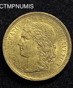 ,MONNAIE,SUISSE,20,FRANCS,OR,HELVETIA,1886,