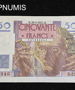 ,BILLET,50,FRANCS,LE,VERRIER,1947,SPL,