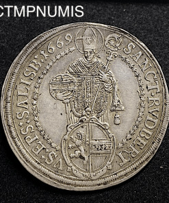 ,MONNAIE,AUTRICHE,TALER,ARGENT,MAX,1669,SALZBURG,