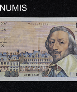 ,BILLET,1000,FRANCS,RICHELIEU,1954,