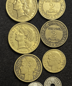 ,MONNAIE,MODERNE,LOT,8,MONNAIES,