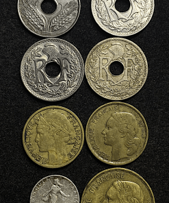 ,MONNAIE,LOT,DE,8,EXEMPLAIRES,RARE,